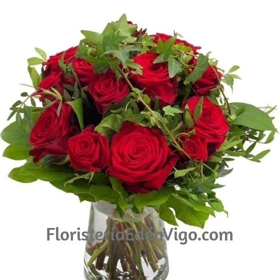Bouquet 12 Rosas Rojas